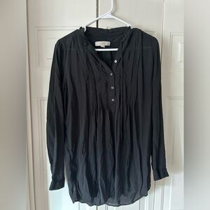 Black long sleeve blouse from the LOFT